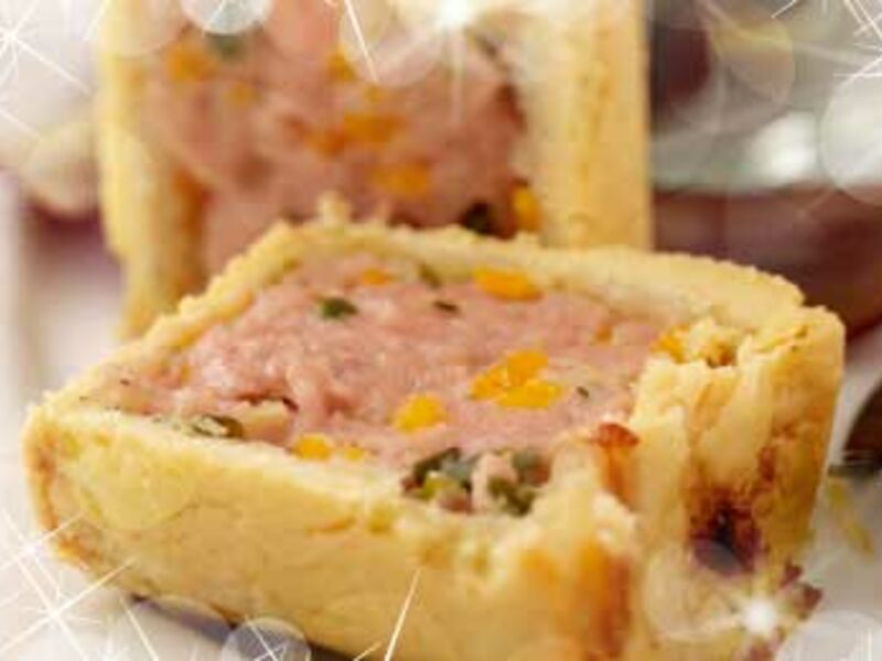 Individual Pork Pies with a Mediterranean Salad