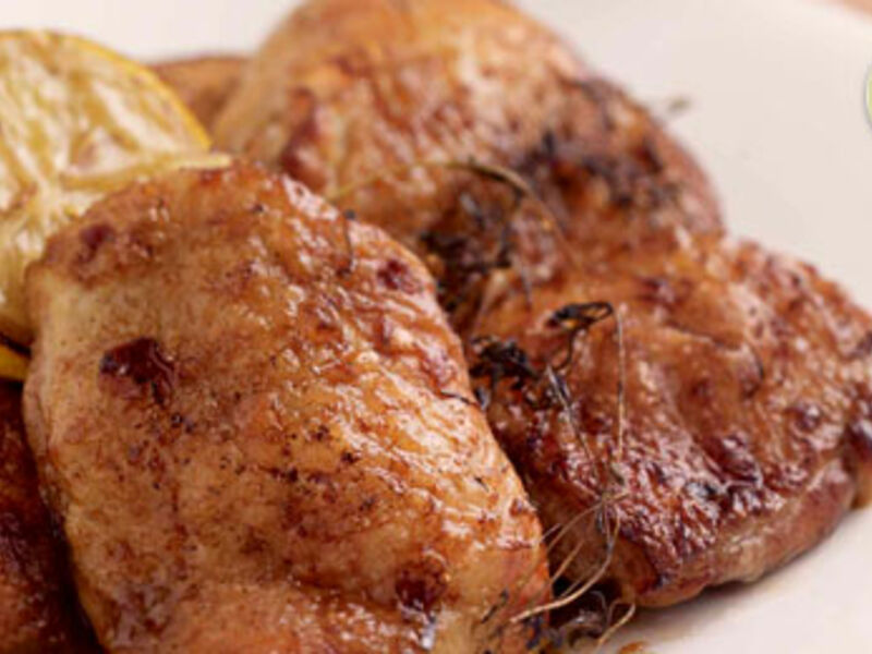 Lemon, Soy and Honey Roasted Chicken with Roasted Potatoes