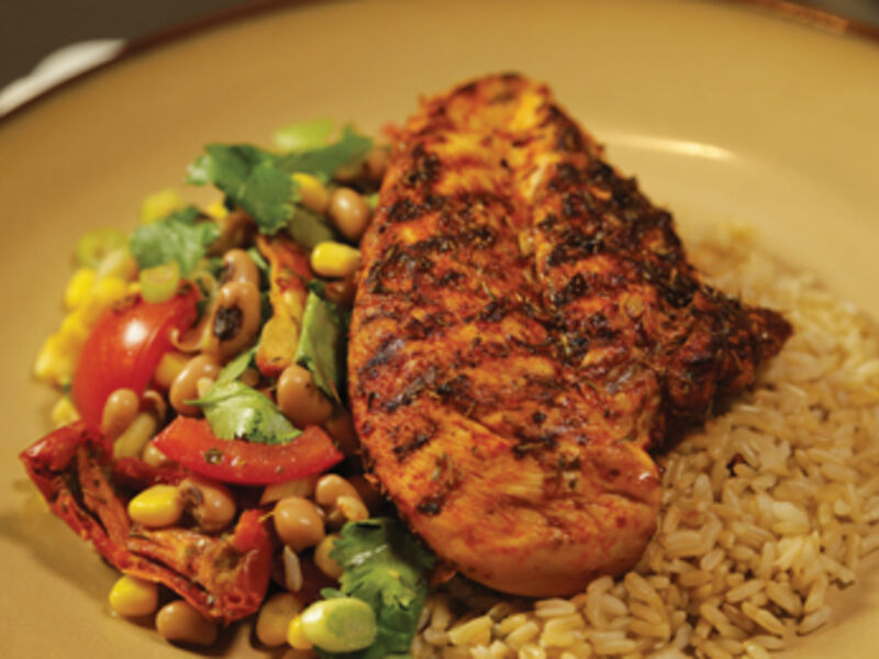 Saturday 21st Feb - Cajun Grilled Chicken and Black eyed Beans
