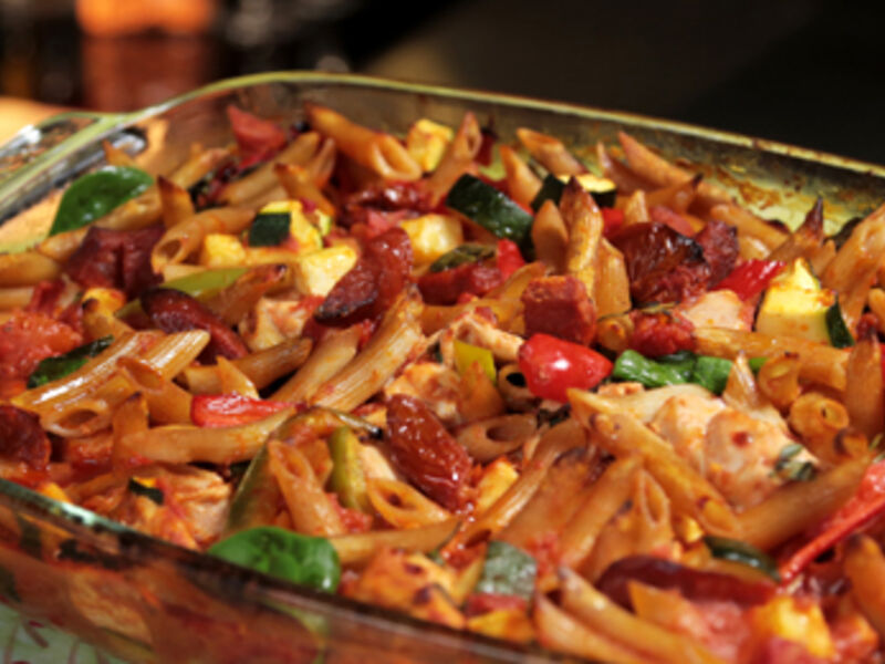 Tuesday 24th Feb - Chicken and Chorizo Pesto Bake