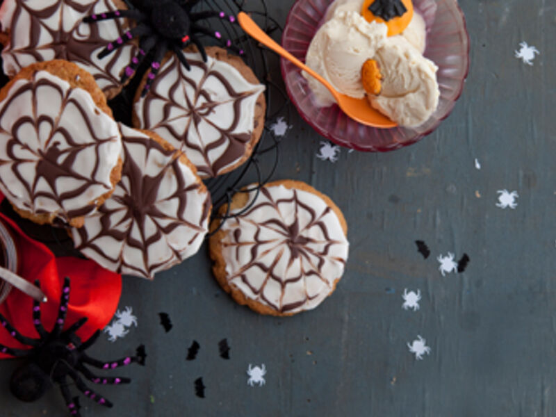 Scary Spider Web Cookie