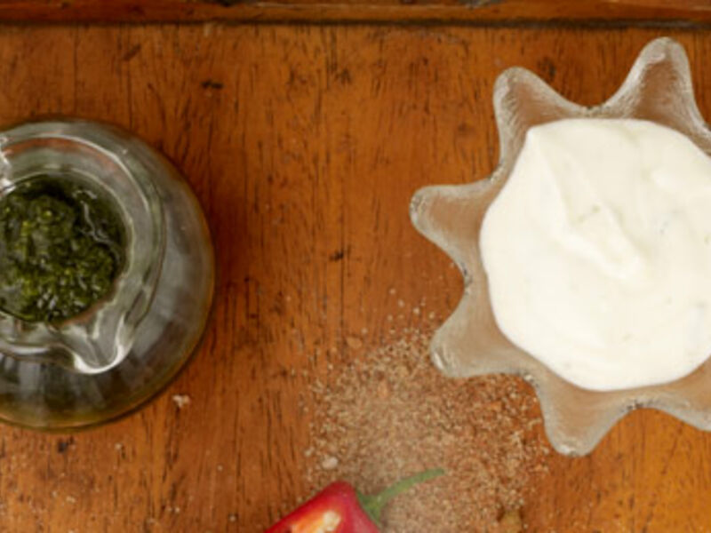 Rocket, Garlic and Basil Pesto