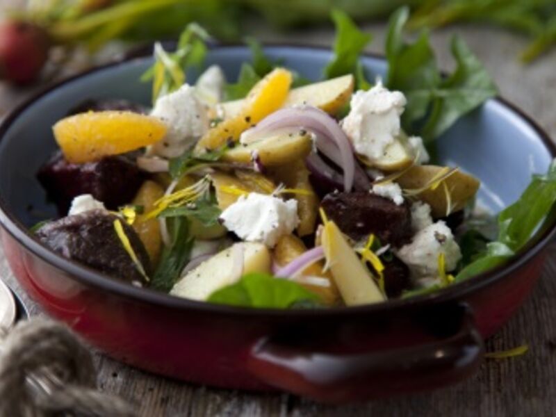 Baby Potato Beetroot & Ardsallagh Goat's Cheese Salad
