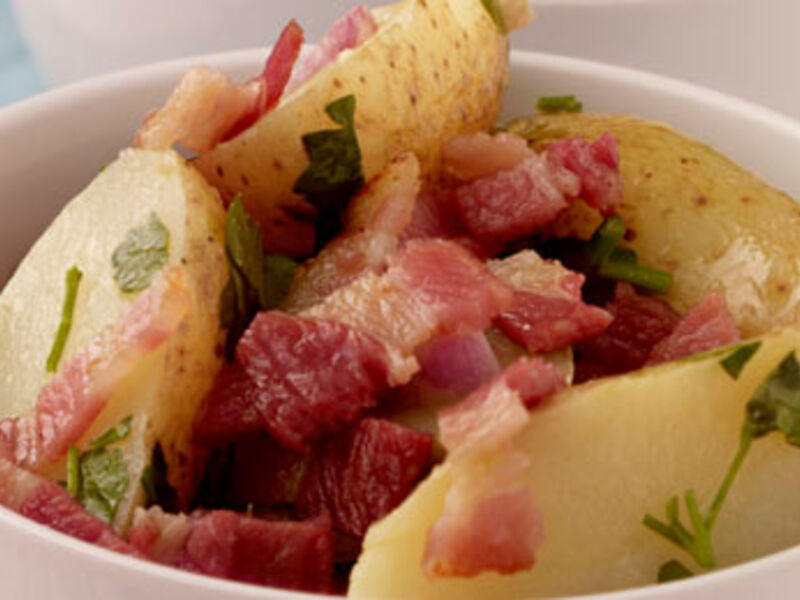 Potato Salad with Smoked Bacon and Shallot Vinaigrette