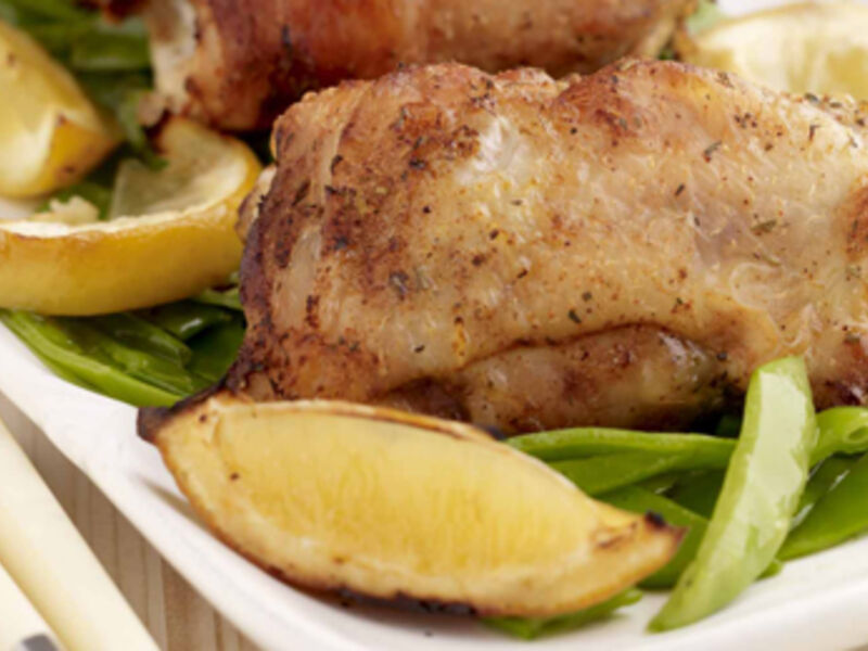 Chilli, Garlic and Herb Roasted Chicken with Spicy Potatoes