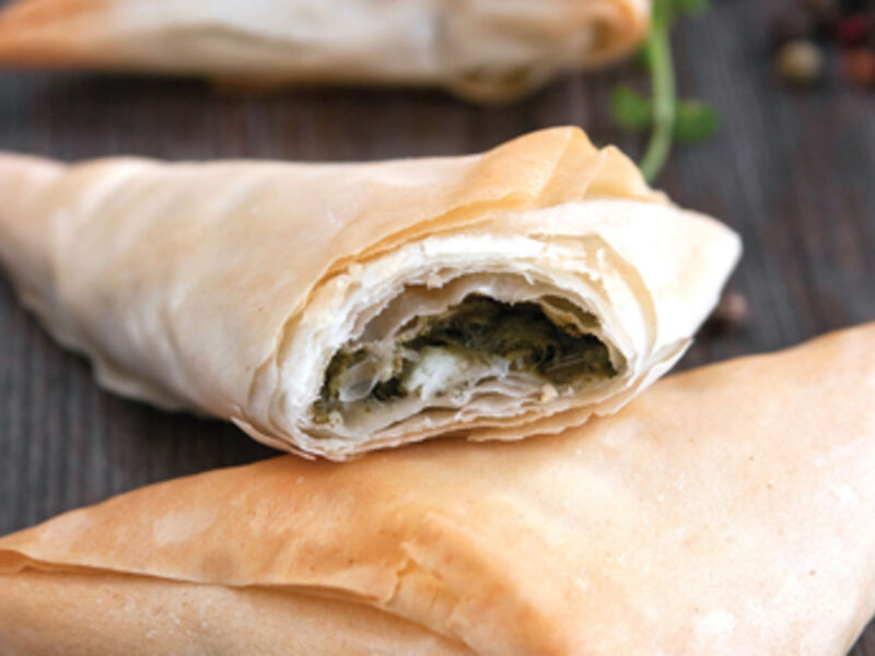 Feta and Spinach Filo Cases