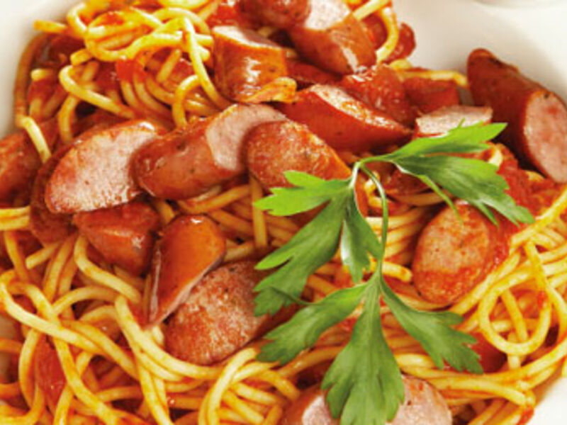 Sausage and Tomato Spaghetti