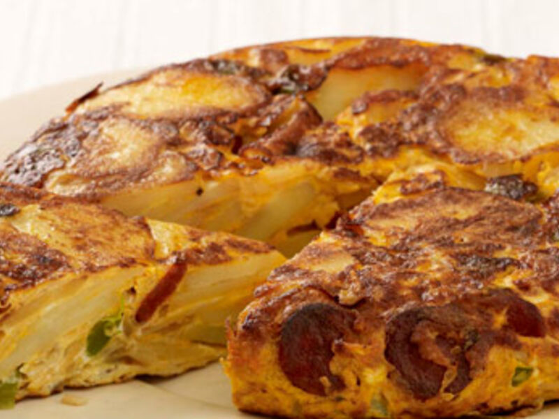 Spanish Omelette with Chorizo