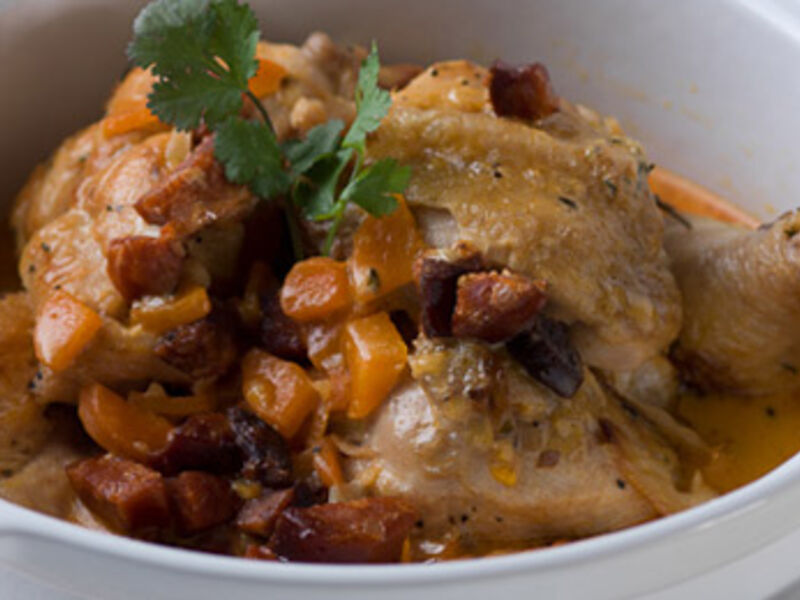 Creamy Chicken And Chorizo Casserole with Buttery Mash