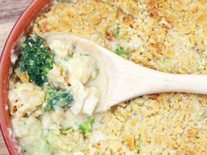 Creamy Turkey Bake with a Herb Crust Topping