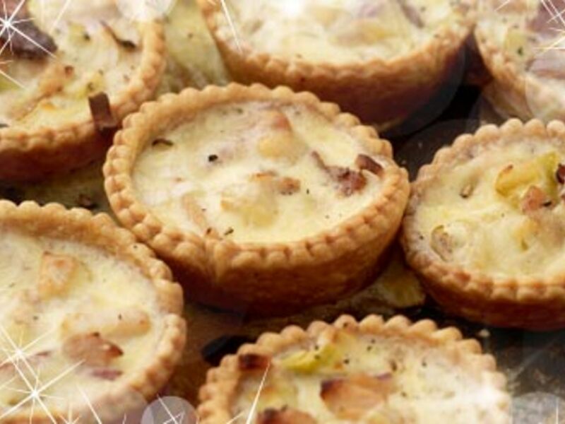 Turkey, Leek and Cheddar Mini Quiche